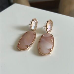 Kendra Scott Elle Statement Earrings in Rose Gold
